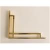 Brass bee Staffe in ottone massiccio Art Deco lucido | Scaffalature in ottone massiccio massiccio massiccio | Venduto singolarmente