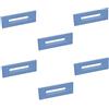 POMOLINE 6 Un. MANIGLIE maniglie mobili resine ABS DIPINTO BLU juvenil - Distanza tra le viti 128MM