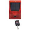 FortunateSweet Soluzione di sicurezza solare cablata IP65 impermeabile allarme sensore di movimento con telecomando convenienza (B)