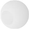 FONDOTIN Paralume in Vetro Sfera Latteo Ømm con Foro Dapertura Paralume Lampadario Minimalista per Illuminazione e Decorativa Copertura Ricambio per Lampade