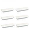 SANCHAKOU Manopole Per Mobili 6 Pezzi Armadio Cassetto Scarpiera Libreria Armadietto Di Risparmio Camera Dei Bambini Manico In Legno Colorato 96 Mm Bianco