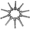 Telituny Set di punta Per Cacciavite Per Cartongesso, 10 Pezzi 50mm, punta Magnetiche Con Gambo Esagonale PH2, Set di punta Per Cacciavite Elettrico Magnetico, Trapani Elettrici