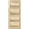 DecoMeister Porte a Lamelle in Legno 294x690 mm Confezione da 1 - Porta Lamella Pino Massiccio - Anta per Armadio a Persiana Aperta - Frontali Mobili e Antine per Guardaroba - Legno Naturale Grezzo