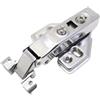 Aqxymju Cerniera con struttura in metallo e alluminio, bagno, cucina, armadio for il vino, scarpiera, armadio, libreria, display, mobili, cerniere for porte in vetro(Size:Silver Full Overlay)