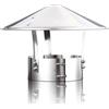 YQYHNB Comignolo Cinese Antivento Terminale Canna Fumaria Acciaio Inox Cappello Uscita Fumi Antipioggia Base Tonda Per Stufa O Camino, Camino Terminale Canna Fumaria 200mm(304 material,210 mm(8.3 in))