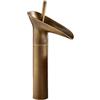 Generico Rubinetto Bagno Lavabo Rubinetto per Lavabo Rubinetti Cascata Alti per Lavandino Del Bagno Miscelatore Monoforo per Lavabo Alto Caldo E Freddo per Bagno Rubinetto In Ottone Vintage Antico