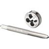 Burkit 1/4-20 UNC Tap and Die Set Destra | 1/4-20 filettatura rubinetto e set di fustelle rotonde, utilizzato per creare e riparare fili su materiali come metallo