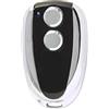 Dieffematic Prastel TC2E Trasmettitore Rolling Code 2 Canali - Telecomando 433.920 MHz Automazione Cancelli Garage - Nero Cromato