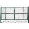 vidaXL Cancello da Giardino in Rete 400x200 cm