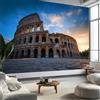Generic Carta da parati murale con architettura dell'antico colosseo romano 200 x 140 cm, blu chiaro murales per camera da letto soggiorno bambini vivaio murale art deco - carta da parati fotografica poster