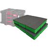 Shadow Foam Easy Peel - Inserti in schiuma per cassetti Milwaukee Packout Tool Box [verde 50 mm Twin Pack] inserti in schiuma taglia e buccia per l'organizzazione degli attrezzi, Kaizen, 5S,
