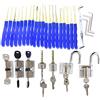 TPM Go - Set di 7 blocchi trasparenti con 24 grimaldelli per fabbri professionali, colore: Blu