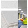 Generico Pannelli controsoffitto 60x60x1.5 cm 12 pezzi in Fibra Minerale Confezione da 4.32 mq Finitura BUCCIATA montaggio a INCASSO ST15102.24.S bordo a vista