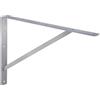 Gedotec Console per carichi pesanti Gedotec | 1 pezzo - supporto da parete | Atena | Profondità 600 mm | Trasporto pesante argento | Capacità di carico 300 kg | Reggimensola in acciaio massiccio | Supporto
