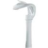 Generico Rubinetto Bagno Lavabo Miscelatore Lavabo Rubinetto per Lavabo Rubinetto Bagno Cascata Alta Calda E Fredda Miscelatore Monocomando Cascata Alta Raccordi Lavabo in Ottone Bianco