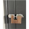 F.T. 933 + ANTISCASSO - KIT di Sicurezza per Porte e Portelloni Furgoni Autocarri - Lucchetto in ottone + Occhioli (93 mm.)