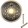 HEBEOT Campanello in metallo pulsante in bronzo, illuminato a LED, interruttore campanello da parete accessori