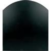 FORTUNATO Pedana Salva-Pavimento in Acciaio, 2 mm, per Stufe a Legna e Pellet, Nera, Disponibile in 70x60, 80x60, 90x80 cm (900 x 800 mm (tonda))