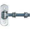 UHRIG® Cerniera per cancello, regolabile, lunga, M12, M16, M18, M20, Cerniera per porta ad angolo zincata (Cerniera per cancello M16#750-16), UHRIG®
