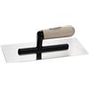 Cofan Frattazzo per microcemento | Realizzata in acciaio inossidabile | Dimensioni: 280 x 120 x 0,4 mm | Manico di legno
