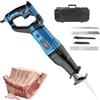 ZJGFCB Segaossa, Sega Elettrica Da Macellaio 1050 W, Sega Ossa Commerciale Domestica Macellaio Per Tagliare Carne Congelata, Ossa, Il Corpo Della Macchina Può Ruotare Di 180°, 6 Velocità(Color:blu)