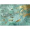 murando - Carta da parati Piuma 500x350 cm Fotomurali in TNT Murale alla moda Decorazione da Muro XXL Poster Gigante Design Cameretta Carta per Pareti Boho Astratto Ornamento or turchese n-A-1700-a-a