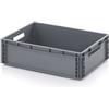 Auer Packaging Eurobox 60 x 40 x 17 cm, scatola di plastica 60 x 40 x 17 cm, 600 x 400 x 170 cm, impilabile, scatola di plastica per camper, scaffali, magazzini, fai da te, industria