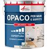 ARCANE INDUSTRIES Pittura murale opaca professionale - ARCADECO - 1665 | Finitura vellutata, ultra coprente e facile da applicare - 10 L Bianco Crema - RAL 9001