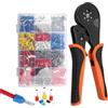 Spalivivre Set di Pinza Crimpatrice Capicorda, set di pinze a crimpare 0,08-16 mm², pinza a crimpare esagonale con 1200 capicorda per il fai da te e l'uso industriale