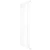 Monster Shop Radiatore Piatto a Colonna Singola 1600 x 700 mm Verticale Design Moderno Acciaio al Carbonio Riscaldamento Centrale Bianco Opaco con Kit Fissaggio e Spazzola