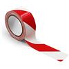 Finest Folia Nastro adesivo per marcatura del pavimento, larghezza 50 mm, per marcare, per segnaletica di sicurezza, per contrassegnare (1 rotolo, rosso-bianco)
