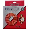 IVAT KIT REGOLATORE BOMBOLA GAS GPL TUBO + REGOLATORE FASCETTE TARATURA FISSA PROJECT