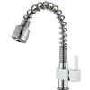 Gx Rubinetto Cucina, Con Doccetta Estrabile & Spruzzo a 2 Modalità, Girevole a 360°Miscelatore Cucina E Fredda E Calda Regolabile Rubinetto, Miscelatore Monocomando Per Lavello, Acciaio Inox, Cromato