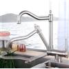 XJTNLB Rubinetto Abbattibile Cucina Rubinetto Lavello Cucina Stile Retro Rubinetti per Lavelli da Cucina Sottofinestra-Spazzolato