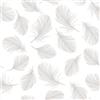 murando - Carta da Parati Moderna Piume Delicate - Bianco e Grigio - 10 m - Fotomurali in TNT - Murales per Soggiorno - Carte da Parati Moderne per Cameretta - Decorazione da Muro b-B-0289-j-a