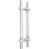 SNMIT Maniglia Per Porta Doccia, Maniglia Per Porta In Vetro, Distanza Fori Regolabile, Maniglia Per Porta A Spinta In Acciaio Inox Per Bagno, Adatta Per Ufficio Centro Commerciale Bagno(L-60cm)