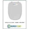 ACB/COLBAM Copriwater Pozzi Ginori SQUARE BIANCO Cerniera Cromo-Sedile-Asse Wc