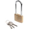 Silverline MSS04L - Lucchetto in ottone ad arco lungo, 50 mm