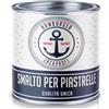 Hamburger Lack-Profi vernice per piastrelle lucido bianco traffico RAL 9016 bianco Pittura per piastrelle (1 L) Hamburger Lack-Profi