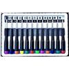 Mectronica Set 12 cacciaviti acciaio temperato ergonomici elettronica taglio croce stella