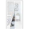 BBMMCLL Zanzariera Magnetica per Porte，80x225cm (31.49x88.58in) Magnetico Chiusura Automatica Adsorbimento Mantiene Gli Insetti Fuori e Permette l'aria Fresca di Entrare，for Corridoi/Porte/Patio，Bianco
