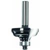 Bosch 2609256617 - Fresa a raggio convesso, due denti, punta al carburo di tungsteno, cuscinetto a sfera, 31,8 x 4,8 mm, stelo 8 mm