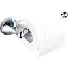 LSOAARRT Porta Carta Igienica Senza Copertura Ottone Antico Portarotolo da Bagno Montaggio a Parete, Bronzo Spazzolato (Chrome)