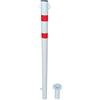 Safemax Paletto parapedonale bianco Safemax in ferro. Altezza cm 100 diametro mm. 60 - occhielli per catena - bande rifrangenti