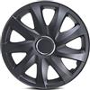 NRM Set di 4 copricerchi Drift nero opaco 15