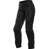 Dainese - Drake 2 Super Air Tex Pants Wmn, Pantaloni da Moto Ventilati, in Tessuto, per Stagione Estiva, con Protezioni Removibili, Woman, Nero/Nero, 46