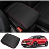 Ruiya Compatibile con VW T-ROC T Roc 2018-2025 Copri Bracciolo, Copertura per Bracciolo Copribraccioli TROC Centrale Bracciolo Copertura Protezion Bracciolo Protezione T ROC Accessori, Rosso