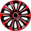 NRM Copricerchi EXTRA Strong nero/rosso, set da 4 pezzi