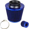 Humkopnl Filtro di 'aria fredda - Filtro 'aria da 76 mm | Adattatori di del freddo ad alto flusso multifunzione per auto ad alte prestazioni per la maggior