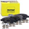 TEXTAR Kit pastiglie freni Anteriore con segnalatore acustico usura con accessori 2398202 Compatibilità con OPEL Corsa D Hatchback S07 Adam M13, FIAT Doblo Cargo 223, VAUXHALL